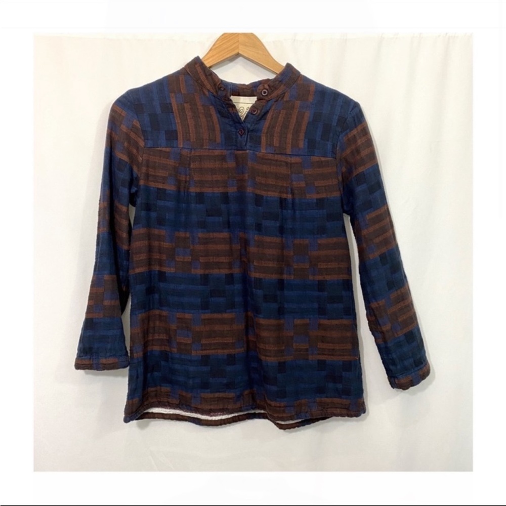 Ace & Jig Long Sleeve Woven Cotton Top - Picture 2 of 10